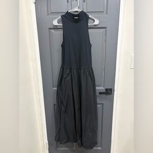 a new day Black Sleeveless Mock Neck Midi Dress